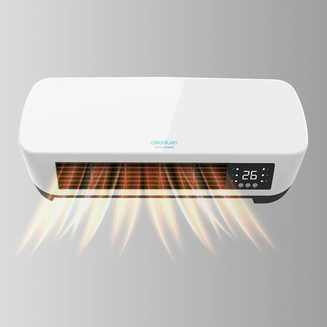 Cecotec Ready Warm 5200 Box Ceramic Calefacor cerámico de baño con 2000 W pantalla LED mando a distancia y protección IPX2. Calefactor Cerámico Pared Descuento por venta flash
