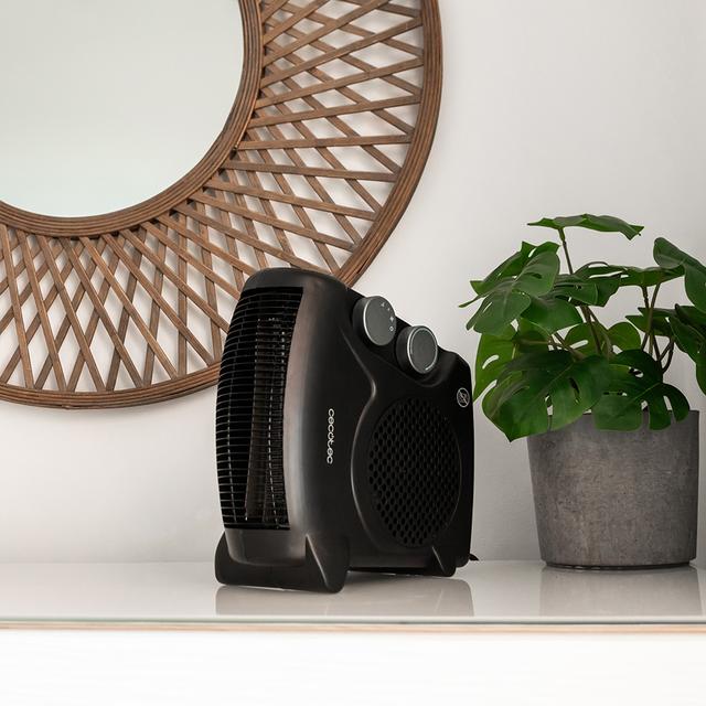 Cecotec Termoventilador ReadyWarm 2000 Max Dual Black Termoventilador con 2000 W y 3 modos de funcionamiento. Calefactor / Termoventilador 2000 W Rebajas de fin de temporada