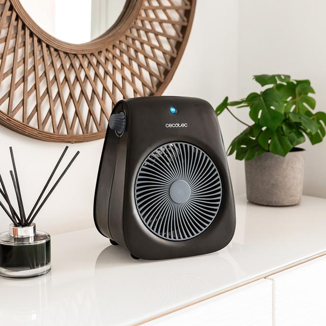Cecotec Termoventilador ReadyWarm 2000 Max Force Black Termoventilador con 2000 W 2 niveles de potencia y 3 modos de funcionamiento. Calefactor / Termoventilador 2000 W Devoluciones gratuitas