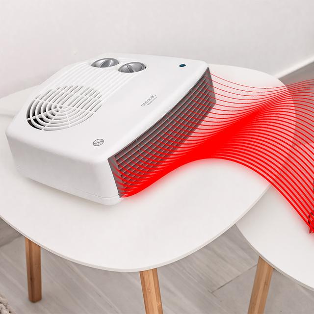 Cecotec ReadyWarm 3000 Horizon White Termoventilador con 3000 W 2 niveles de potencia con termostato ajustable Termoventilador Rebajas de fábrica