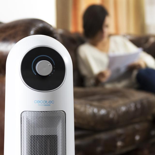 Cecotec Ready Warm 10000 Top Ceramic de 2200 W con oscilación y 3 modos con termostato regulable. Calefactor cerámico 2200 W ÚLTIMAS EDICIONES