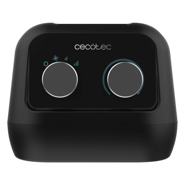 Cecotec ReadyWarm 1500 Max Ceramic Black Calefactor cerámico de sobremesa con 1500 W termostato regulable y 3 modos de funcionamiento. Calefactor cerámico de sobremesa 1500 W Promoción trimestral