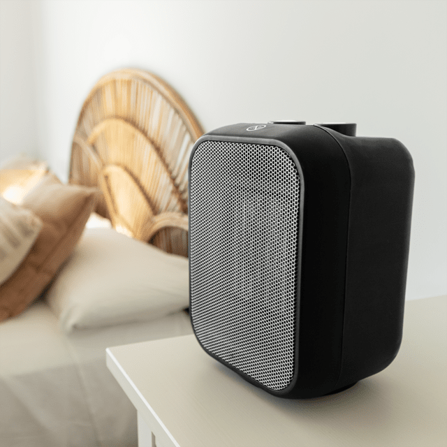 Cecotec ReadyWarm 1500 Max Ceramic Black Calefactor cerámico de sobremesa con 1500 W termostato regulable y 3 modos de funcionamiento. Calefactor cerámico de sobremesa 1500 W Promoción trimestral