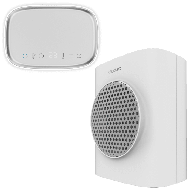 Cecotec ReadyWarm 1570 Max Ceramic Smart White Calefactor cerámico de sobremesa con 1500 W pantalla digital termostato regulable y 3 modos de funcionamiento. Calefactor cerámico de sobremesa 1500 W Oferta exclusiva