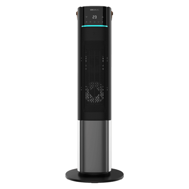 Cecotec Calefactor cerámico ReadyWarm 2070 Max Ceramic Rotate Smart Calefactor cerámico de pie con 2000 W pantalla digital control táctil y control remoto oscilación 3 modos de funcionamiento y termostato regulable. Calefact Grandes ahorros