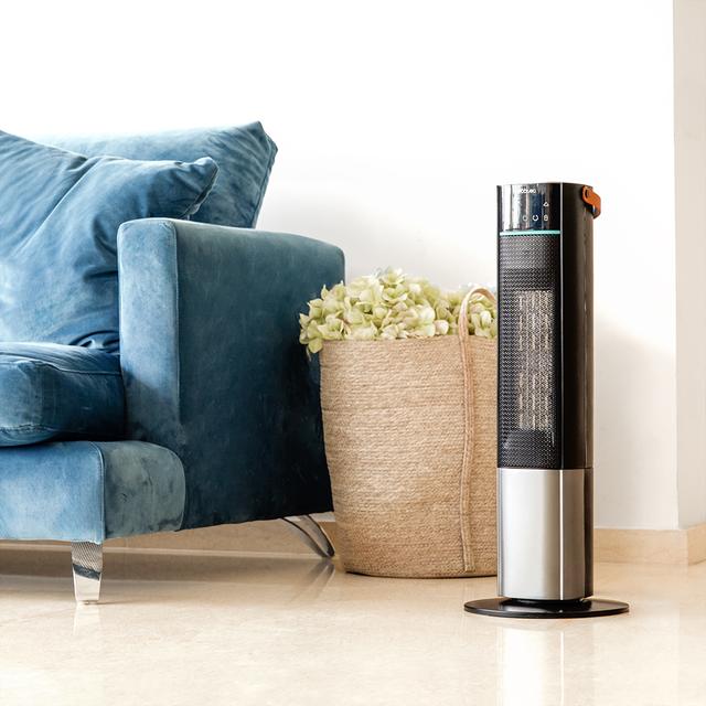 Cecotec Calefactor cerámico ReadyWarm 2070 Max Ceramic Rotate Smart Calefactor cerámico de pie con 2000 W pantalla digital control táctil y control remoto oscilación 3 modos de funcionamiento y termostato regulable. Calefact Grandes ahorros