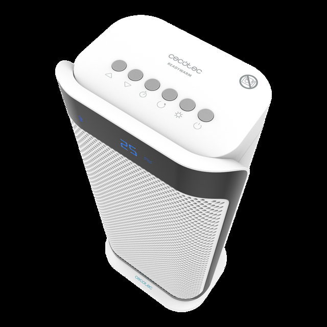 Cecotec Ready Warm 6600 Ceramic Style Smart con 2000 W pantalla LED mando a distancia 3 modos luz LED indicadora función temporizador 8 h oscilación y triple sistema de seguridad. Calefactor cerámico con 2000 W pantalla front En línea