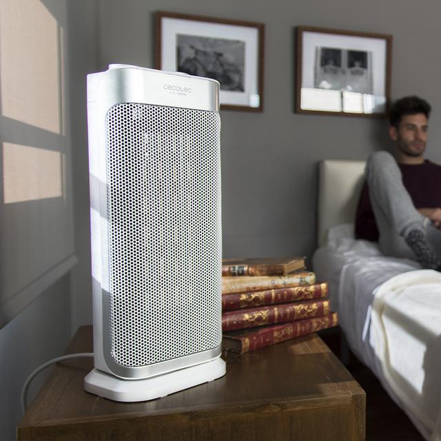 Cecotec Calefactor Baño Cerámico Ready Warm 6250 Ceramic Sky Style M. 2000 W Termostato Regulable 3 Modos Protección sobrecalentamiento y antivuelco 20 m2 Calefactor cerámico vertical 2000 W   En oferta
