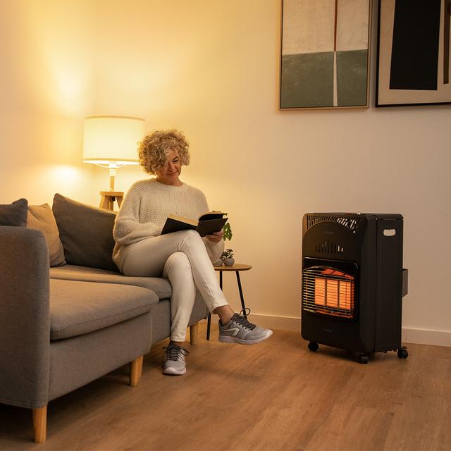 Cecotec Ready Warm 4000 Slim Fold + Estufa De Gas Plegable Con 4200 W 3 Niveles De Potencia Bolsa De Transporte 4 Ruedas Bombonas De 15 Kg Encendido Piezoeléctrico Y Triple Sistema De Seguridad. Estufa de gas plegable Tienda
