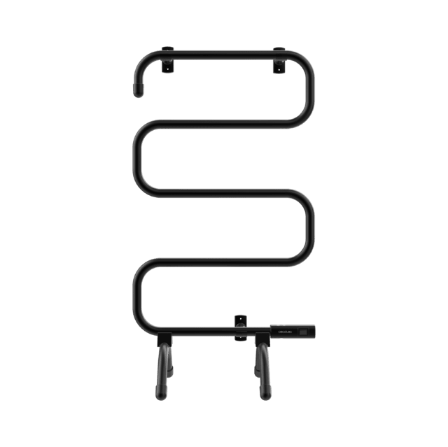 Cecotec ReadyWarm 5000 Towel Black Radiador Toallero Eléctrico Bajo Consumo ReadyWarm 5000 Towel Black 100 W Indicador de luz Sistemas de Seguridad Suelo y Pared Radiador Toallero Eléctrico Mejor oferta