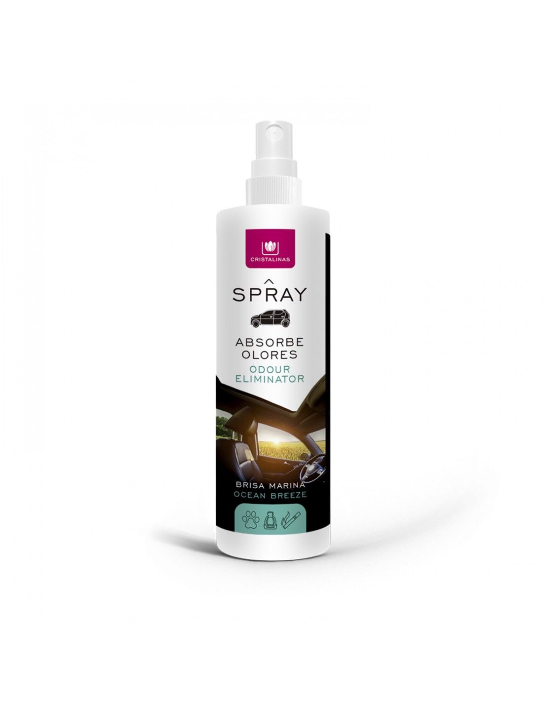 Cristalinas Pack Ambientador Coche + Spray 100ml Brisa Marina Oferta exclusiva