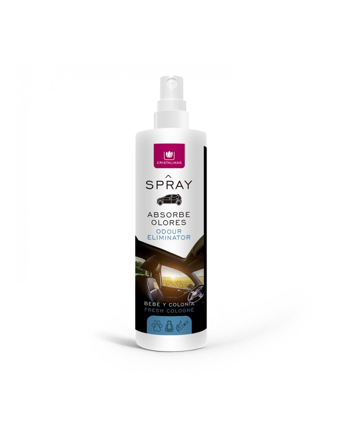 Cristalinas Pack Ambientador Coche + Spray 100ml Bebé y Colonia Última moda