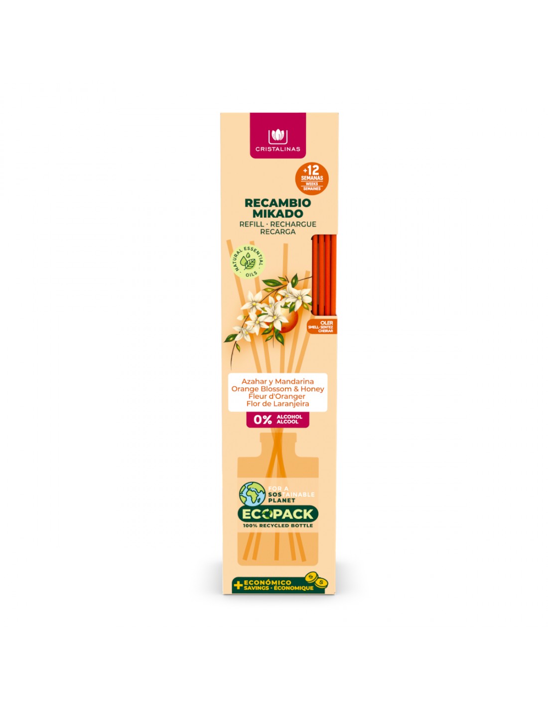 Cristalinas Recambio Mikado Esencia 85ML + Cañas ÚLTIMAS EDICIONES