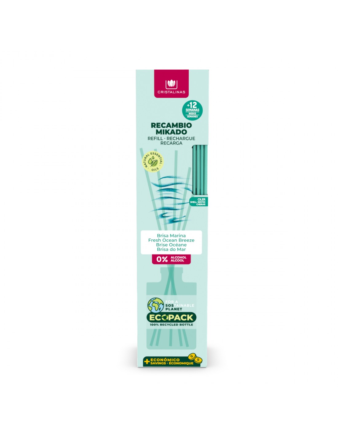 Cristalinas Recambio Mikado Esencia 85ML + Cañas Último día