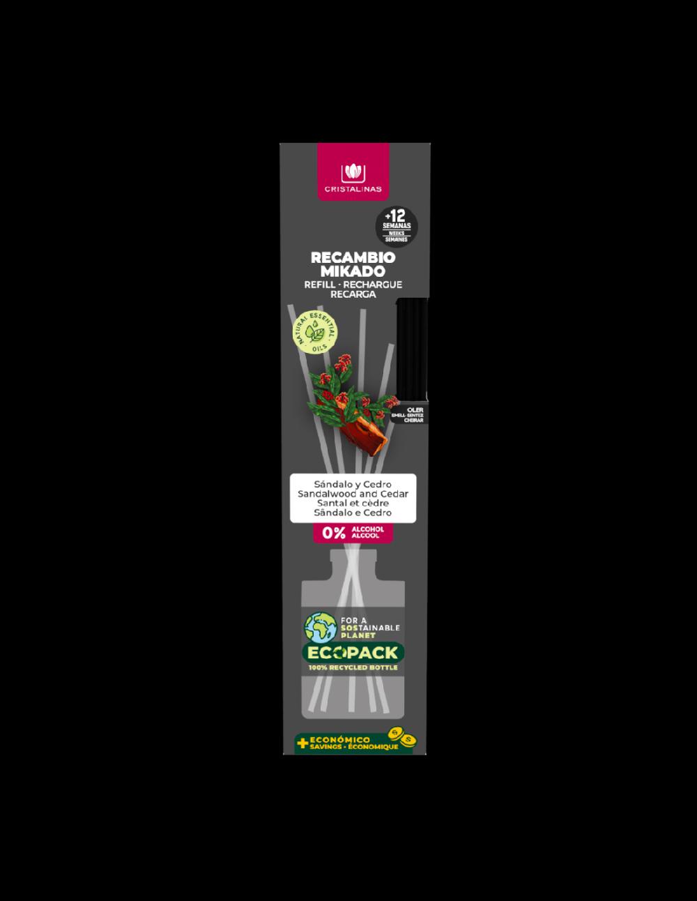 Cristalinas Recambio Mikado Esencia 85ML + Cañas Precio de fábrica