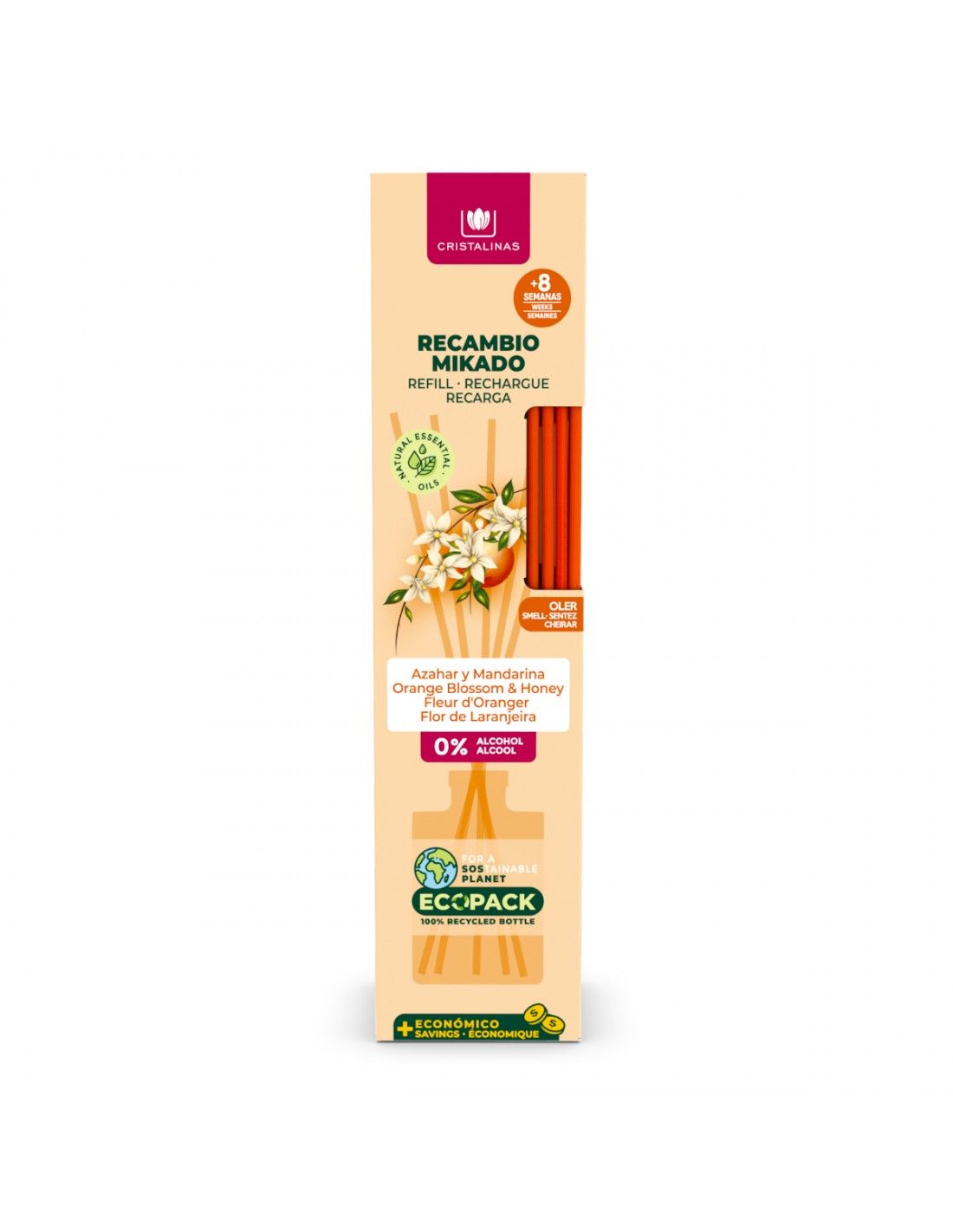 Cristalinas Recambio Mikado Esencia 35ML + Cañas Promoción por tiempo limitado