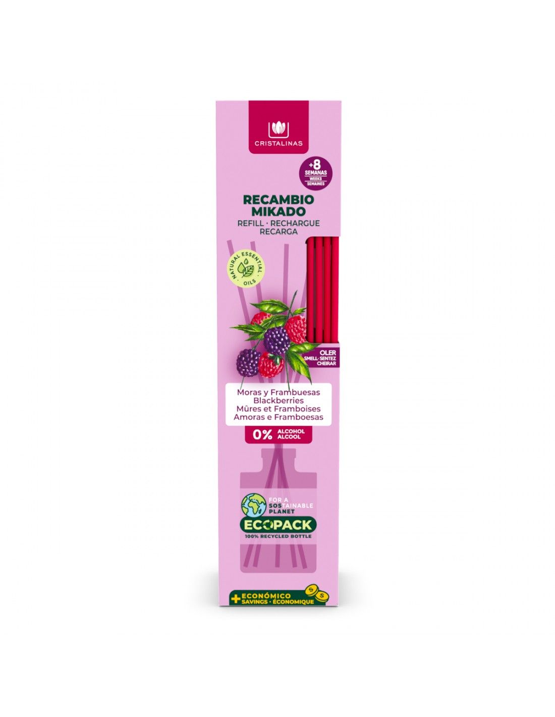 Cristalinas Recambio Mikado Esencia 35ML + Cañas Promoción trimestral