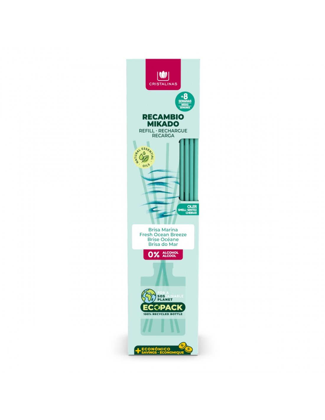 Cristalinas Recambio Mikado Esencia 35ML + Cañas Solo queda un día