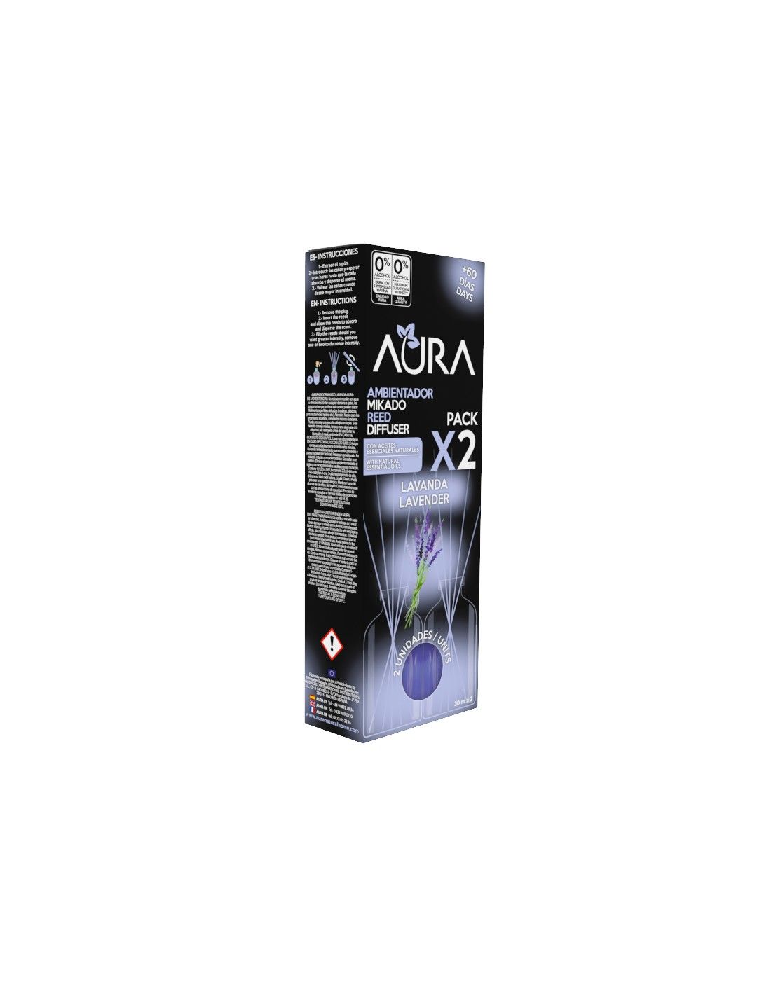 Cristalinas Recambio Mikado 2x30ml Aura Limitado a 3 días