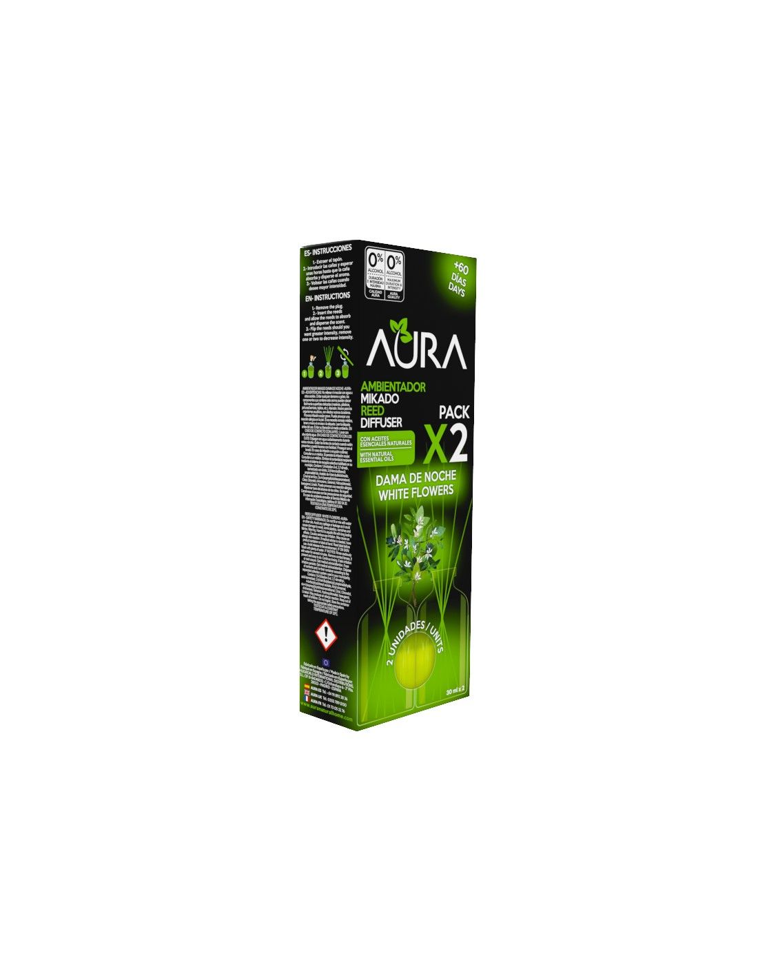 Cristalinas Recambio Mikado 2x30ml Aura Libre de impuestos