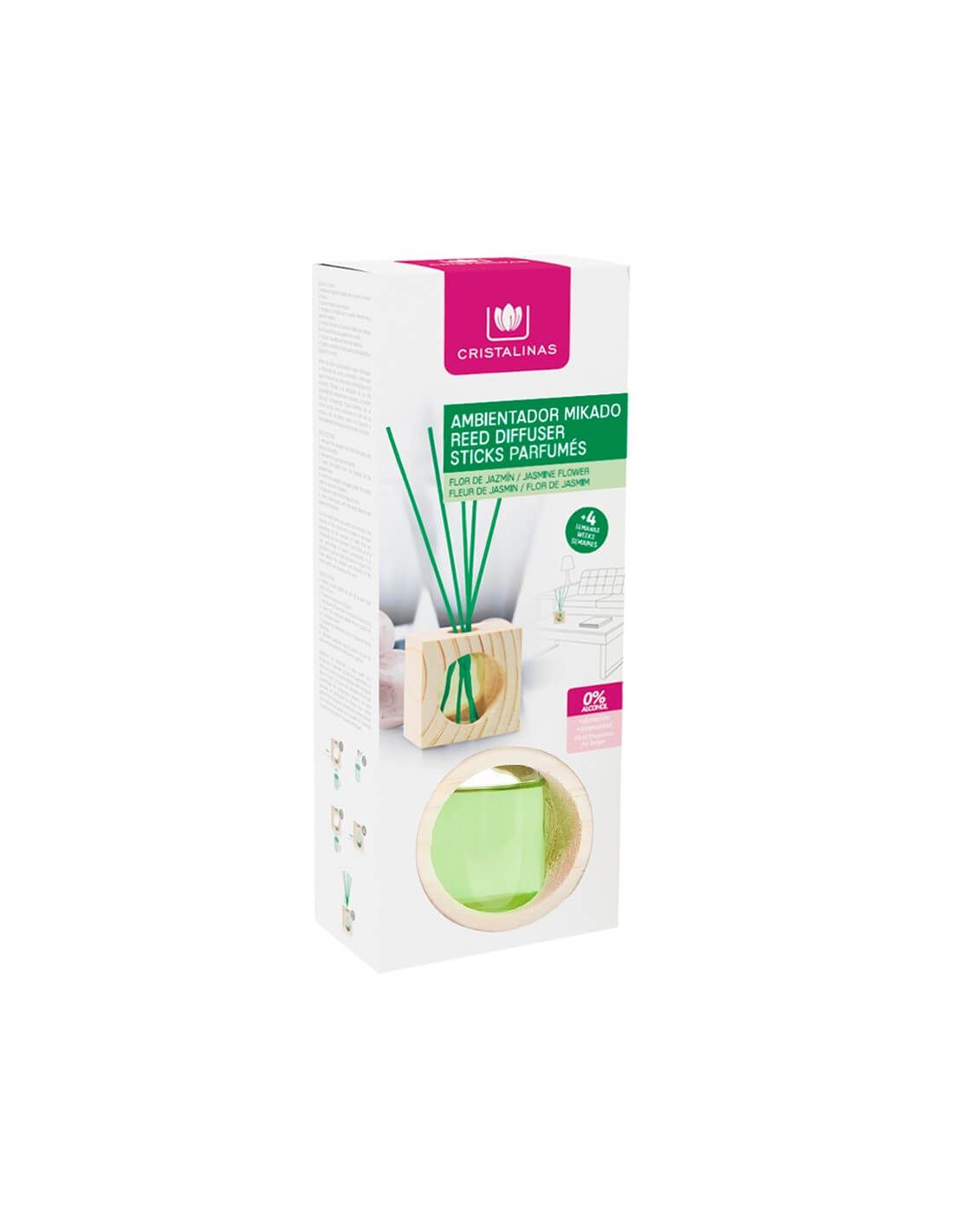 Cristalinas Mikado Cubo de Madera 30ml Tienda