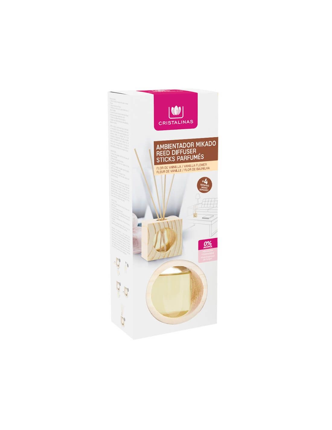 Cristalinas Mikado Cubo de Madera 30ml Liquidación