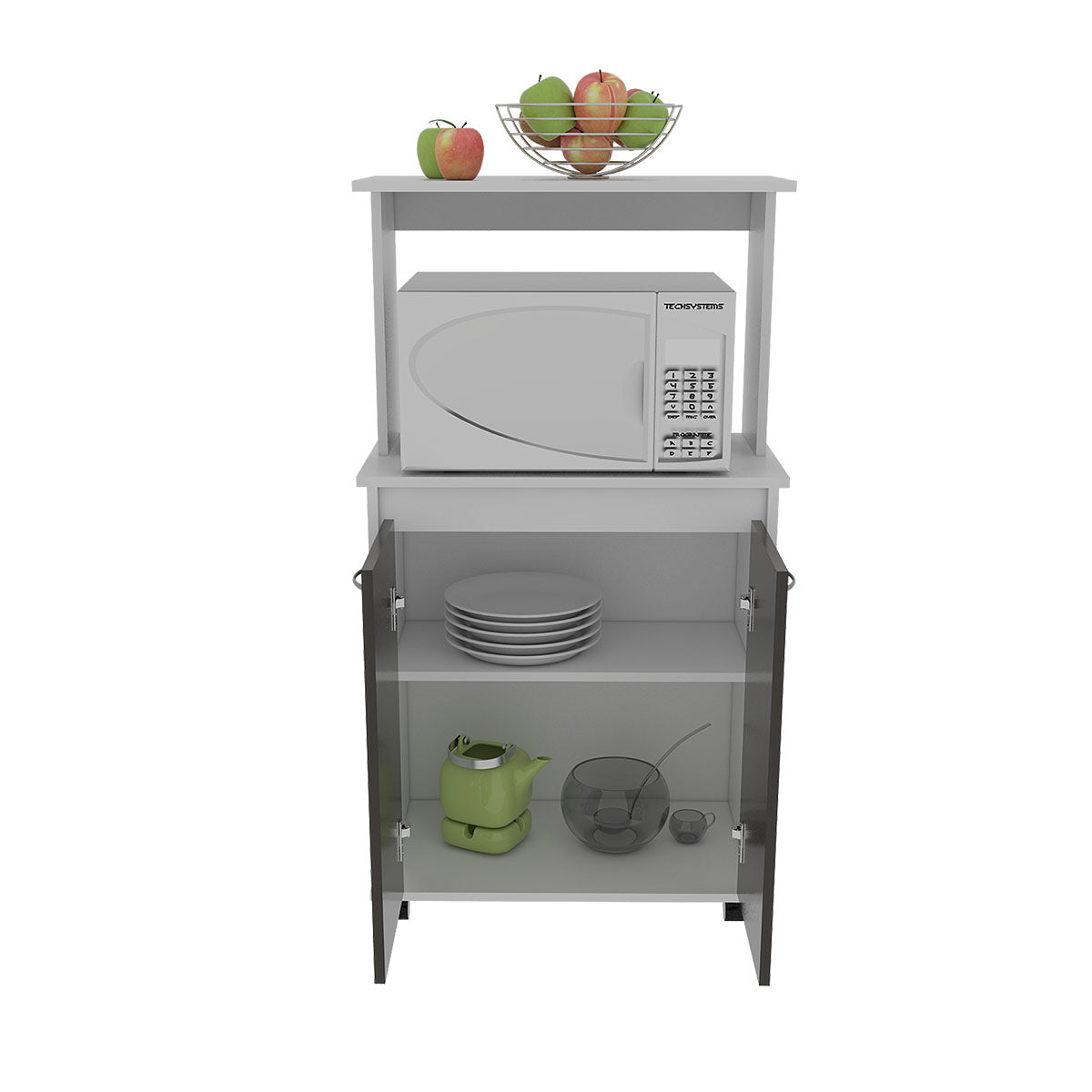 Deco home Modulo Microondas Bajo Italia Chocolate Promoción trimestral