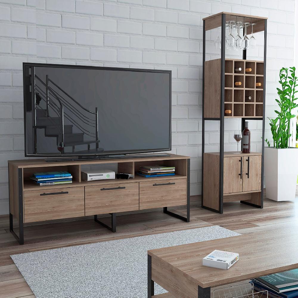 Deco home Combo Magnum Bar+Rack tv abierto Envío gratis