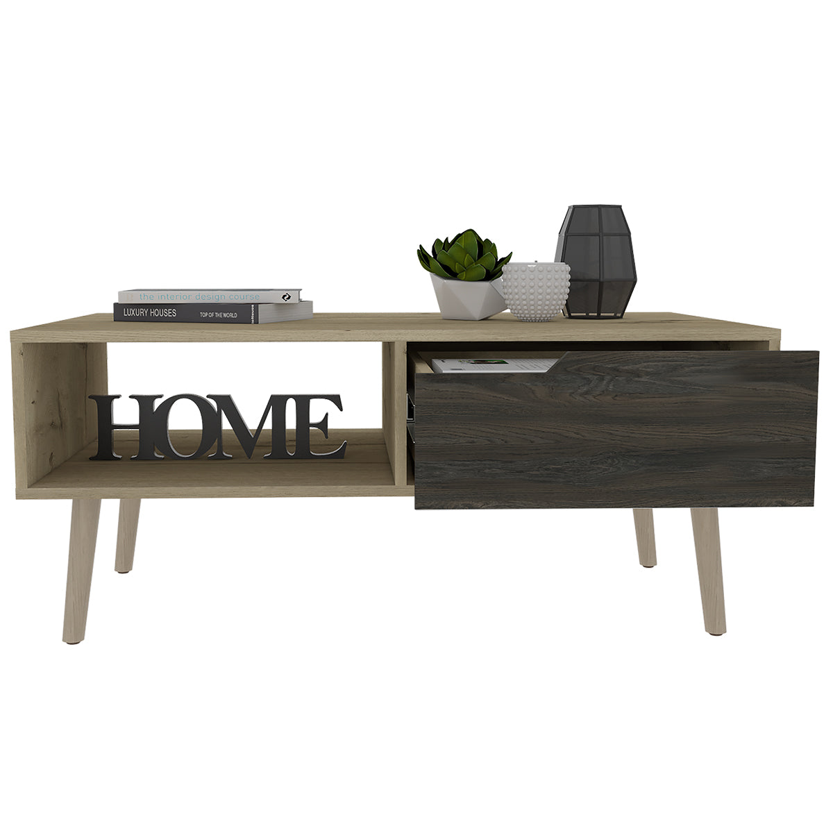 Deco home Mesa de Centro Oslo Duna Carbon Outlet