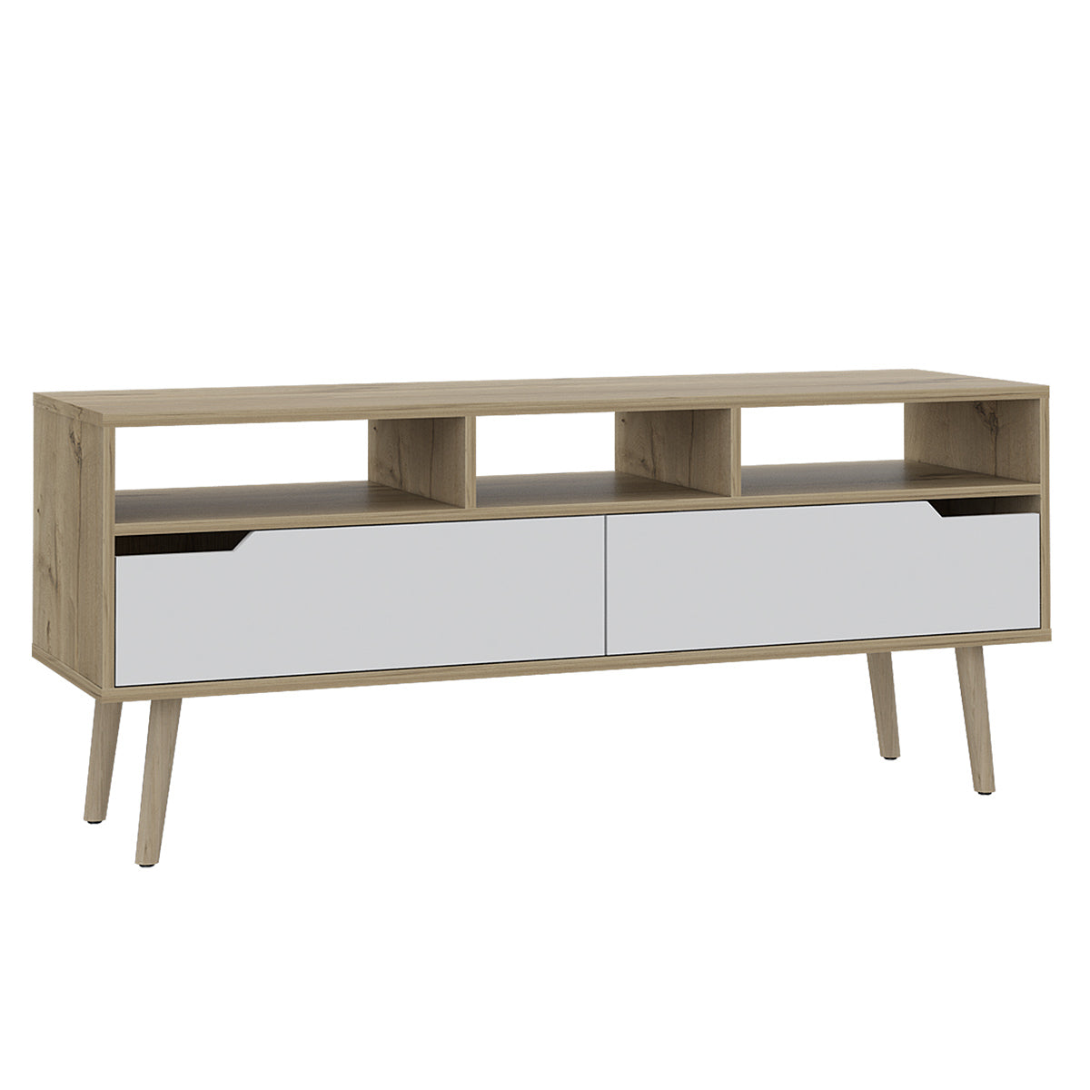 Deco home Rack TV Oslo Duna Blanco Ofertas especiales