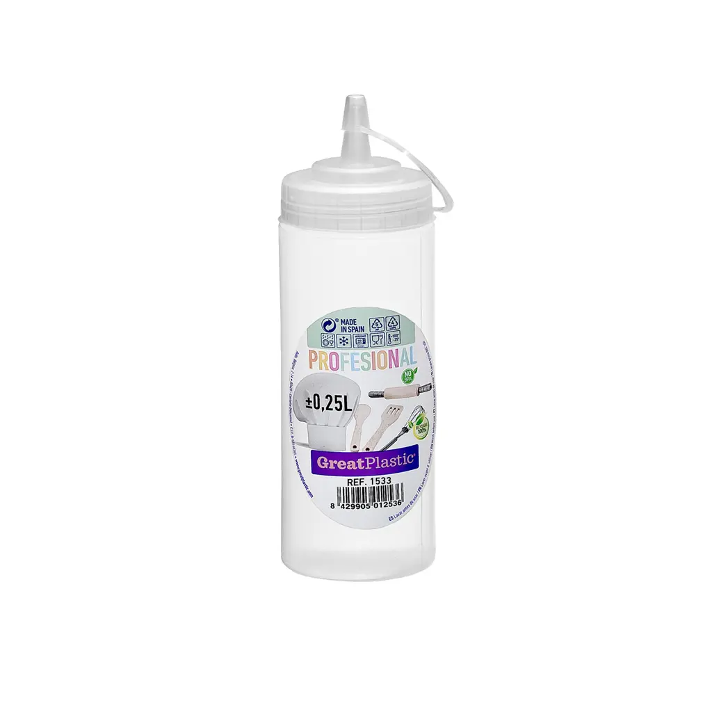 Great plastic Bote Redondo Salsa Natural 0.25L