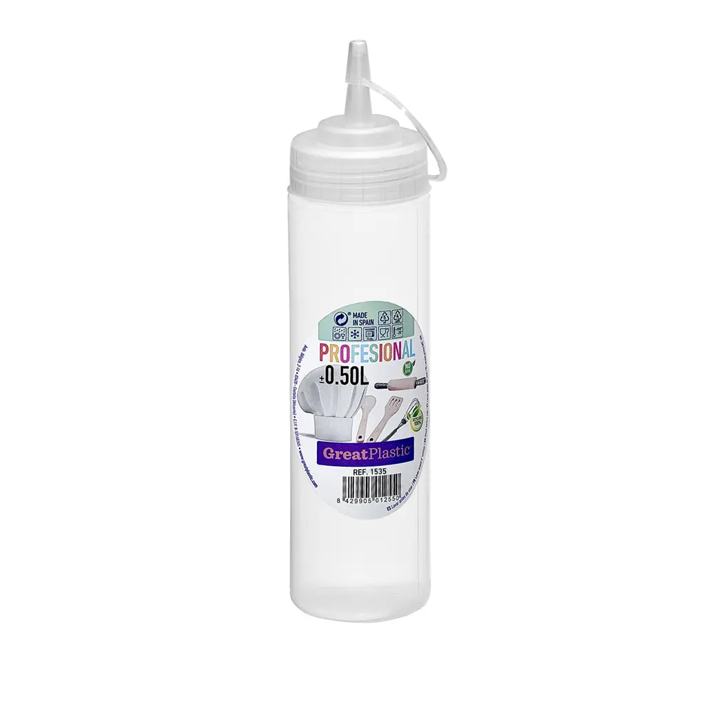 Great plastic Bote Redondo Salsa Natural 0.50L