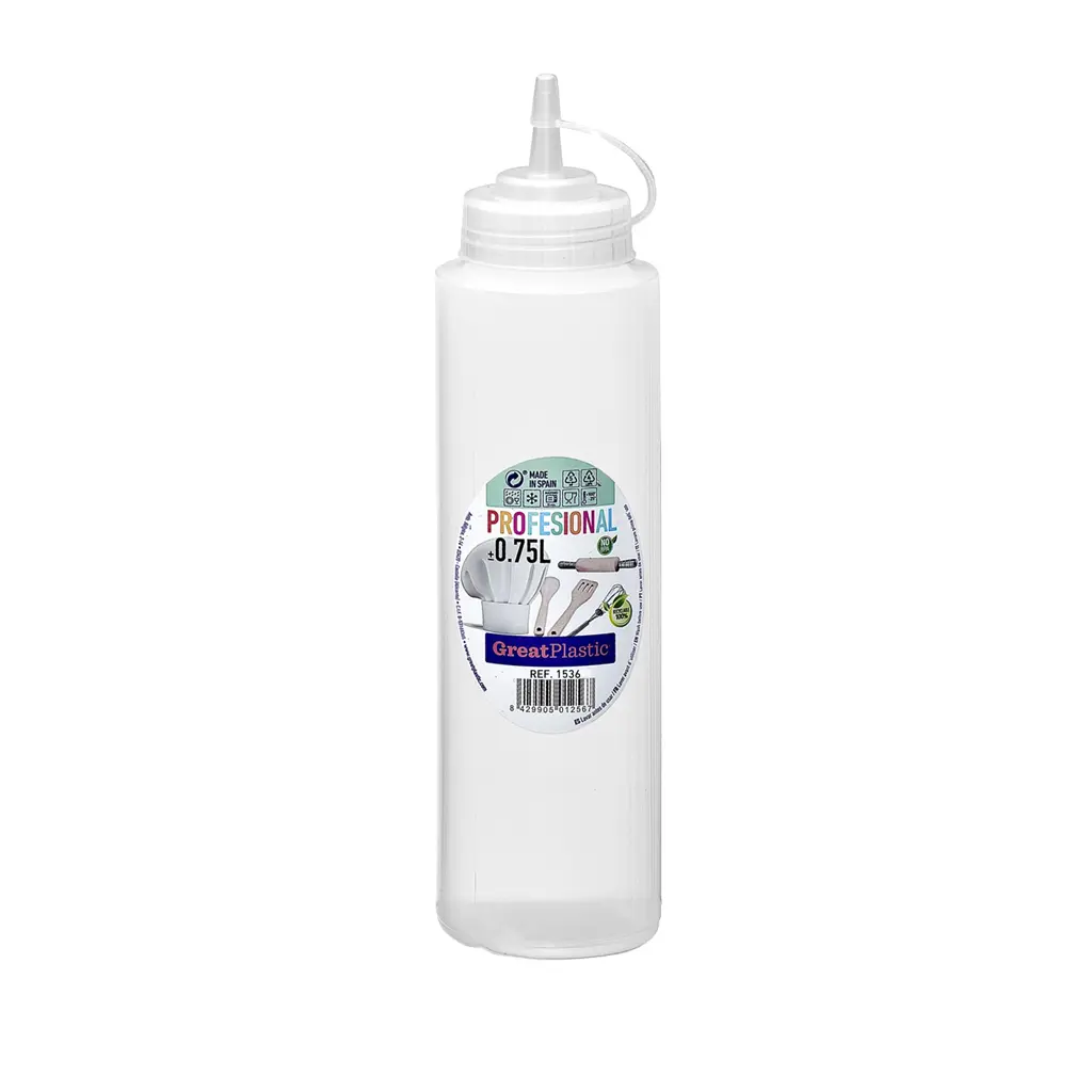 Great plastic Bote Redondo Salsa Natural 0.75L