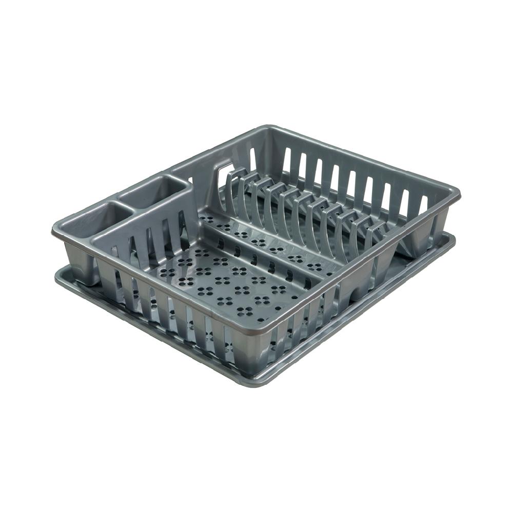 Great plastic Escurreplatos con Bandeja Plata “Súper”