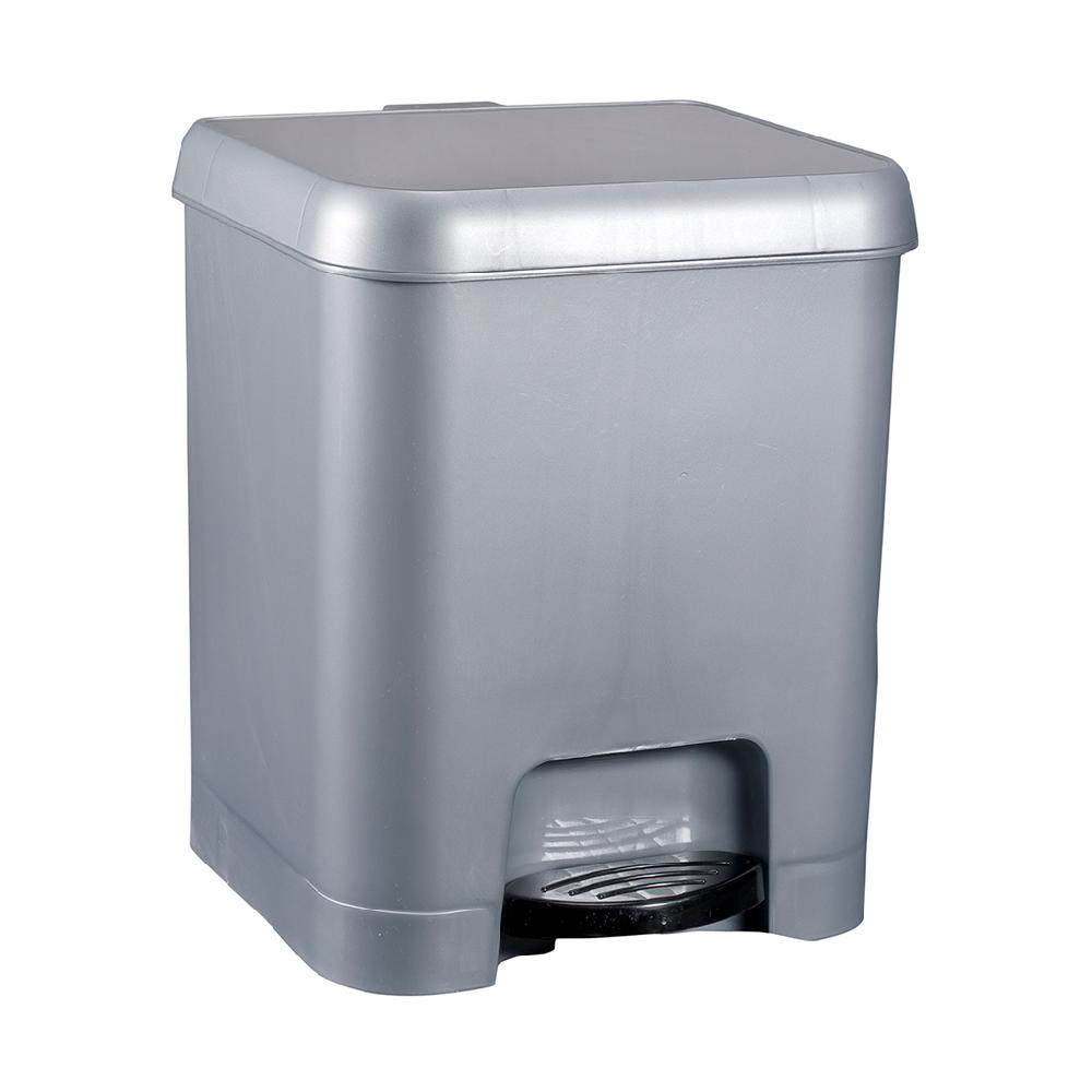 Great plastic Cubo de Pedal Plata 7L
