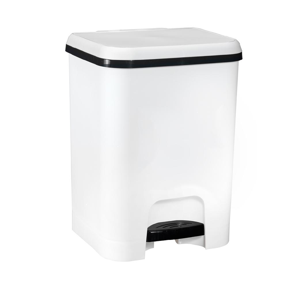 Great plastic Cubo de Pedal Class Blanco 20L