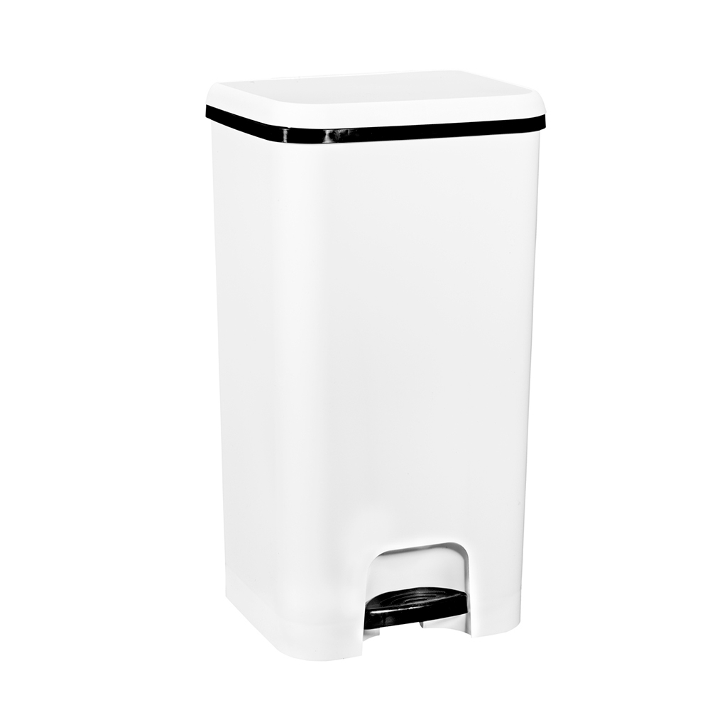 Great plastic Cubo de Pedal Class Blanco 37L