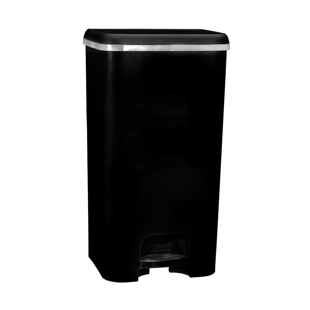 Great plastic Cubo de Pedal Class Negro 37L