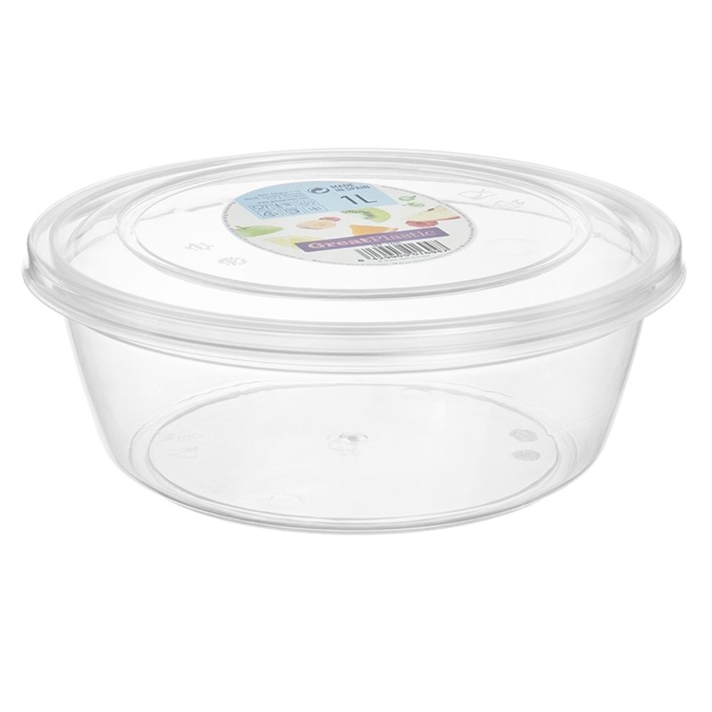 Great plastic Táper Redondo Aral Micro Natural 1L