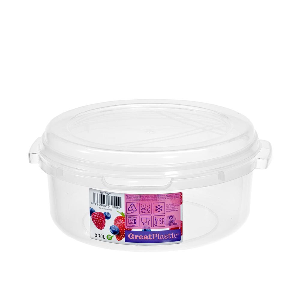 Great plastic Táper Redondo Elba Micro Natural 3.7L