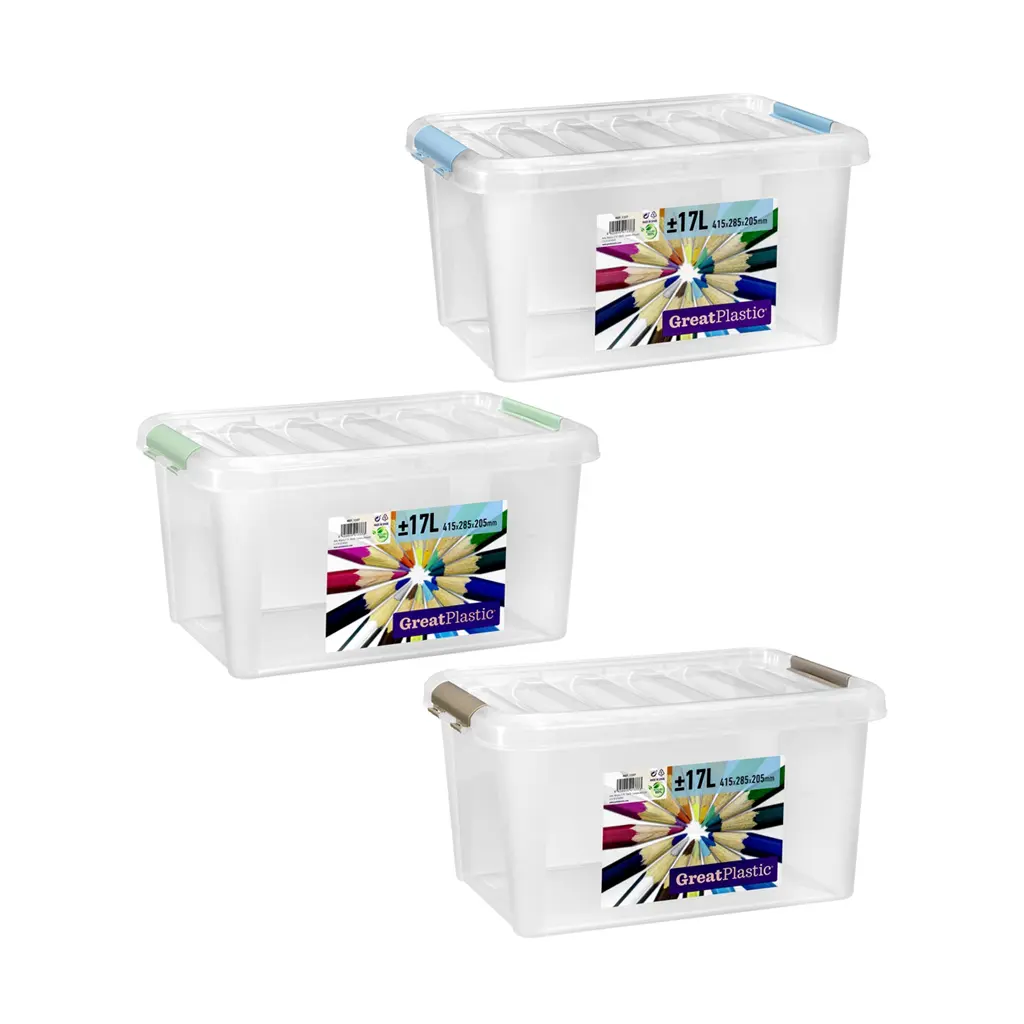 Great plastic Contenedor Natural 17L
