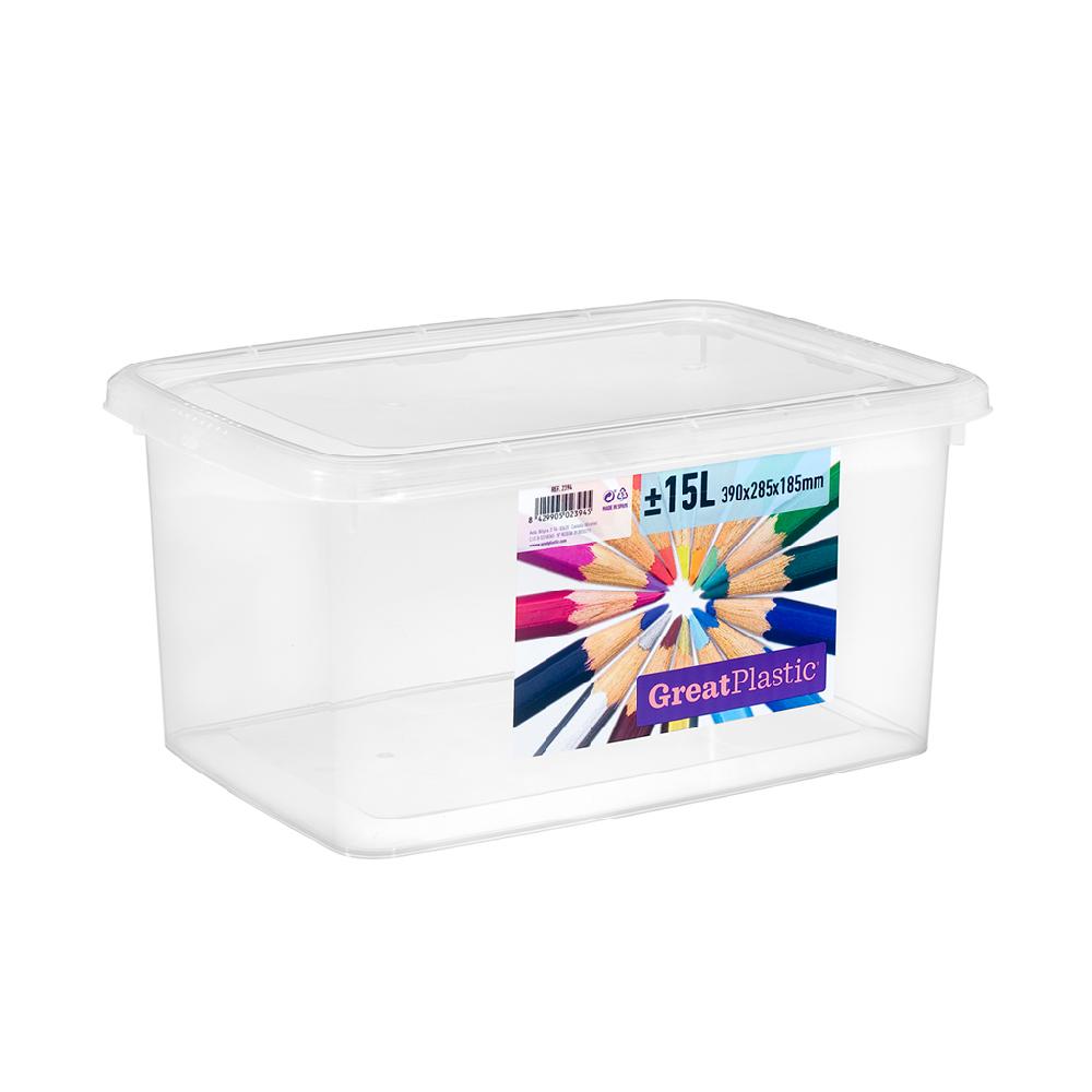 Great plastic Contenedor Urban 15L. Natural
