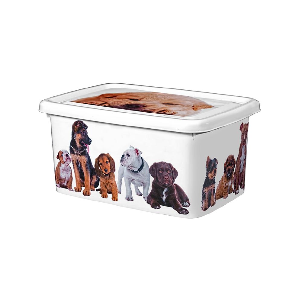 Great plastic Contenedor Urban 8L. Blanco IML Perros