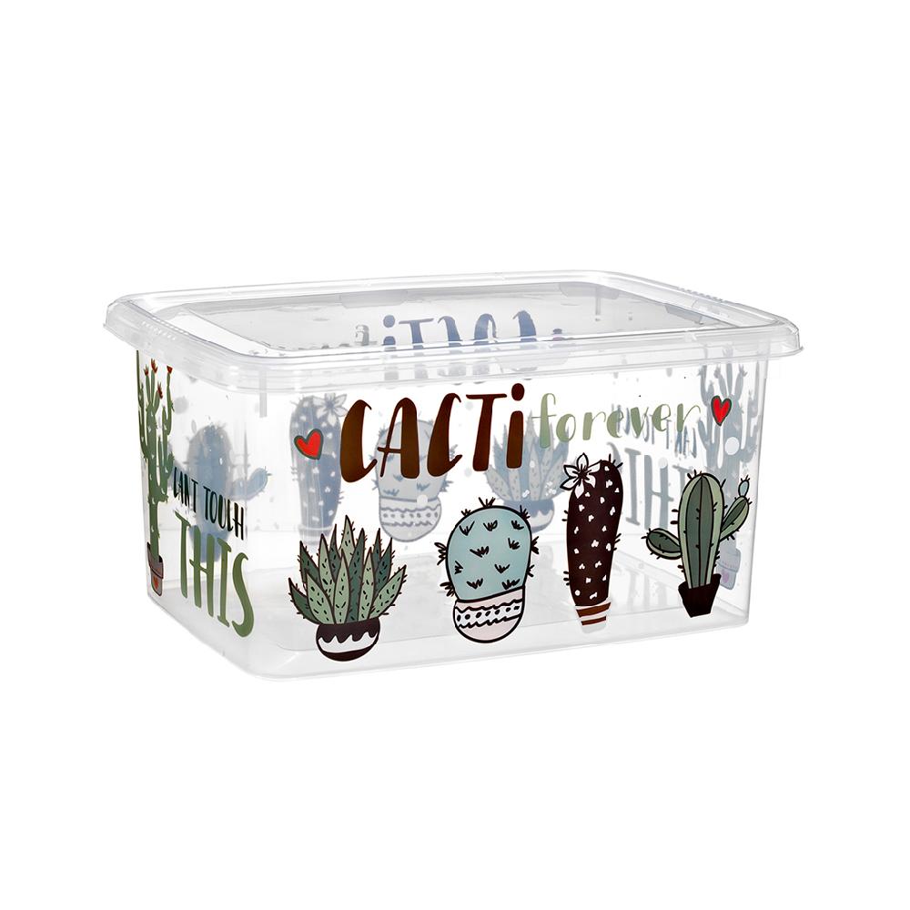 Great plastic Contenedor Urban 15L. IML Cactus Outlet online