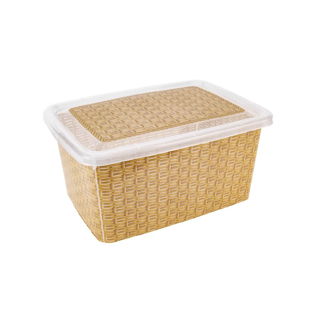 Great plastic Contenedor Urban 8L. Natural IML Mimbre