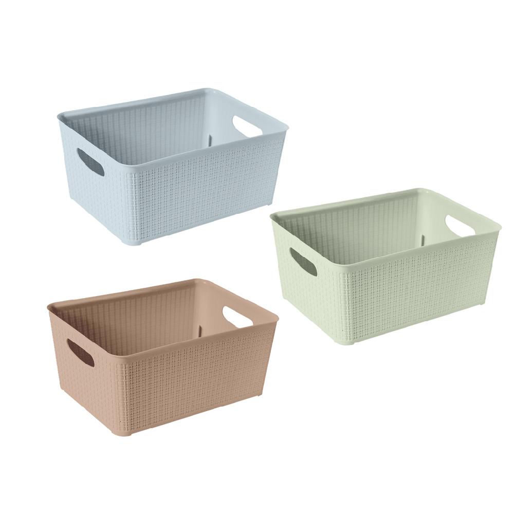 Great plastic Cesto Rectangular Mimbre Color 10L Outlet