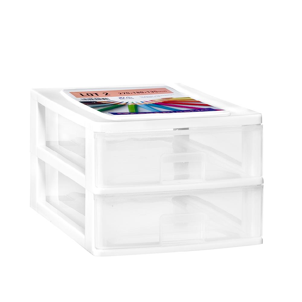 Great plastic L/2 Cajones Pequeños Blanco