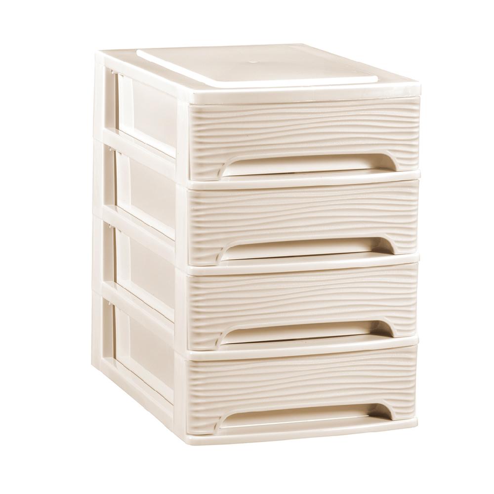 Great plastic L/4 Cajones Pequeños Blanco Roto Dec. Ondas Rebajas online