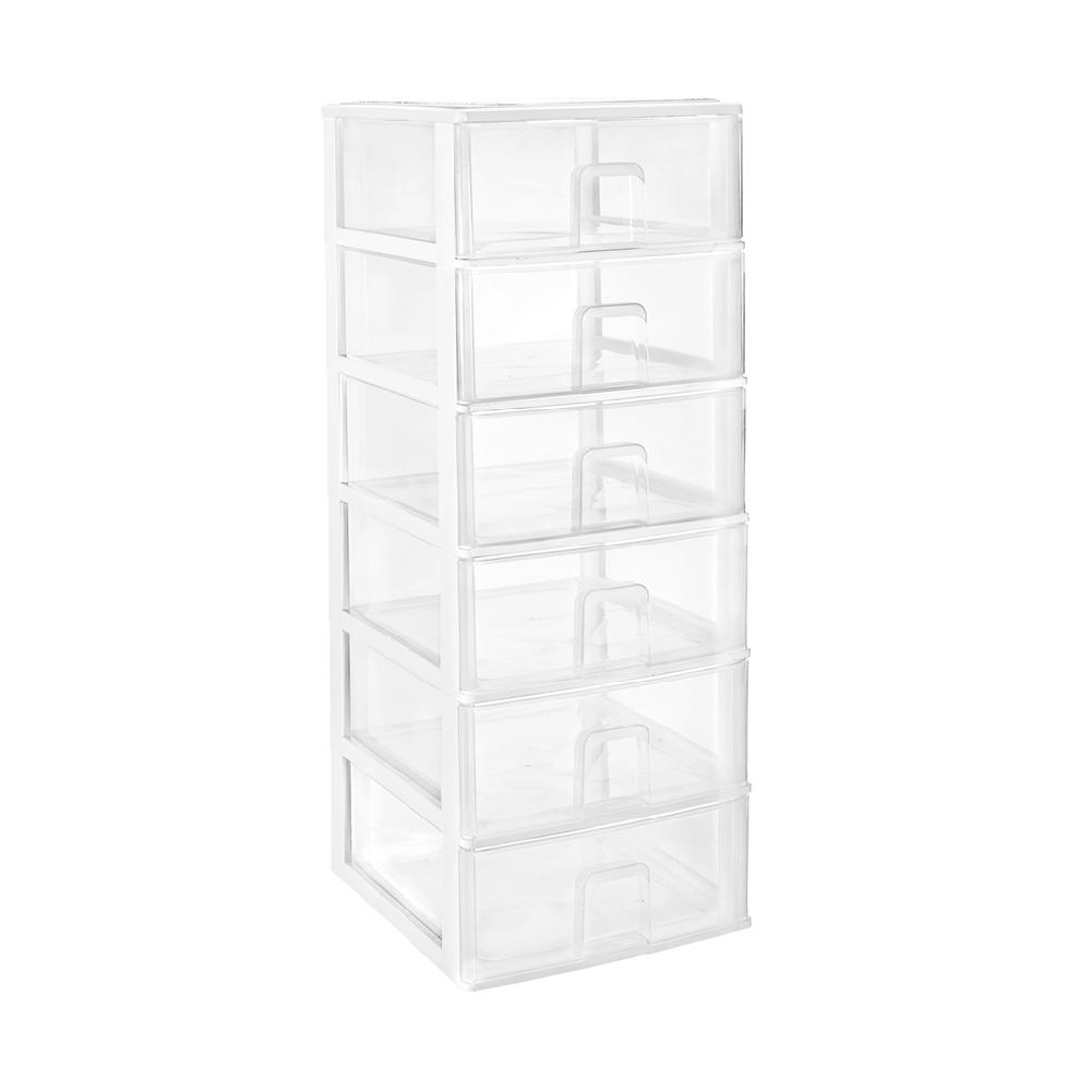 Great plastic L/6 Cajones Apilables Blanco (Mod. 6.4) Gran oferta