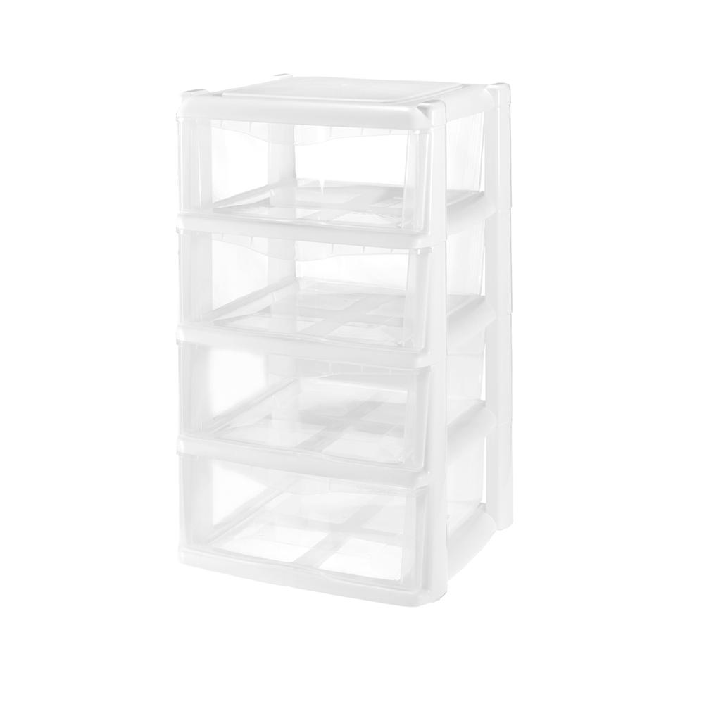 Great plastic L/4 Cajones Apilables Nova Blanco (Mod. 4.2) Outlet online